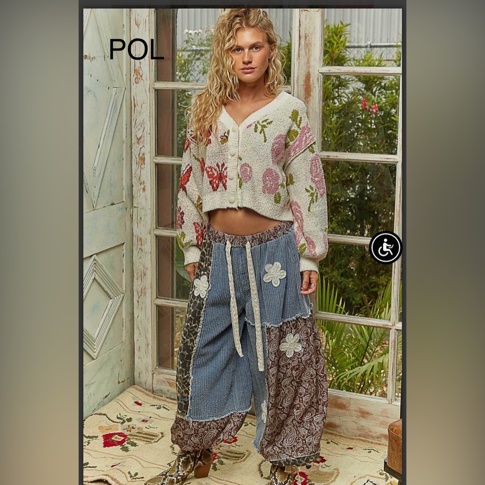BP217-4🌸POL pretty cream+ multi butterfly cardi in soft berber4 desk2date fun! - Picture 4 of 8